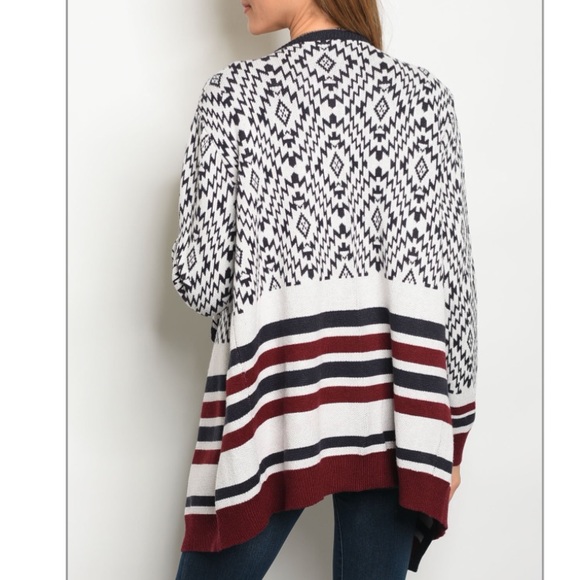 ❤️LAST NEW navy, burgundy thick sweater cardigan - Picture 3 of 8